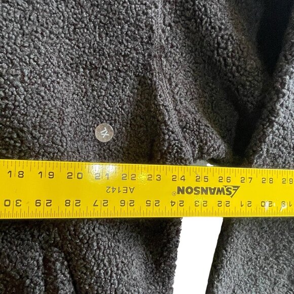 Pacsun Playboy Men’s Black Sherpa Fleece Full Zip Jacket Size XL - Picture 7 of 10